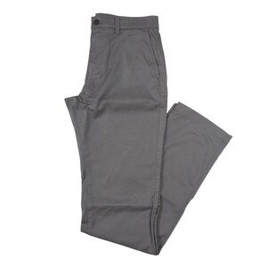 Gap Modern Straight Khakis Mens 30W 34L Pilot Grey Pants Chino Business Casual